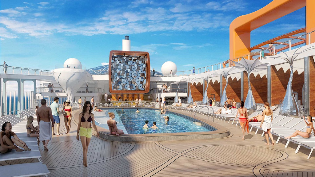 Área da piscina - Celebrity Edge
